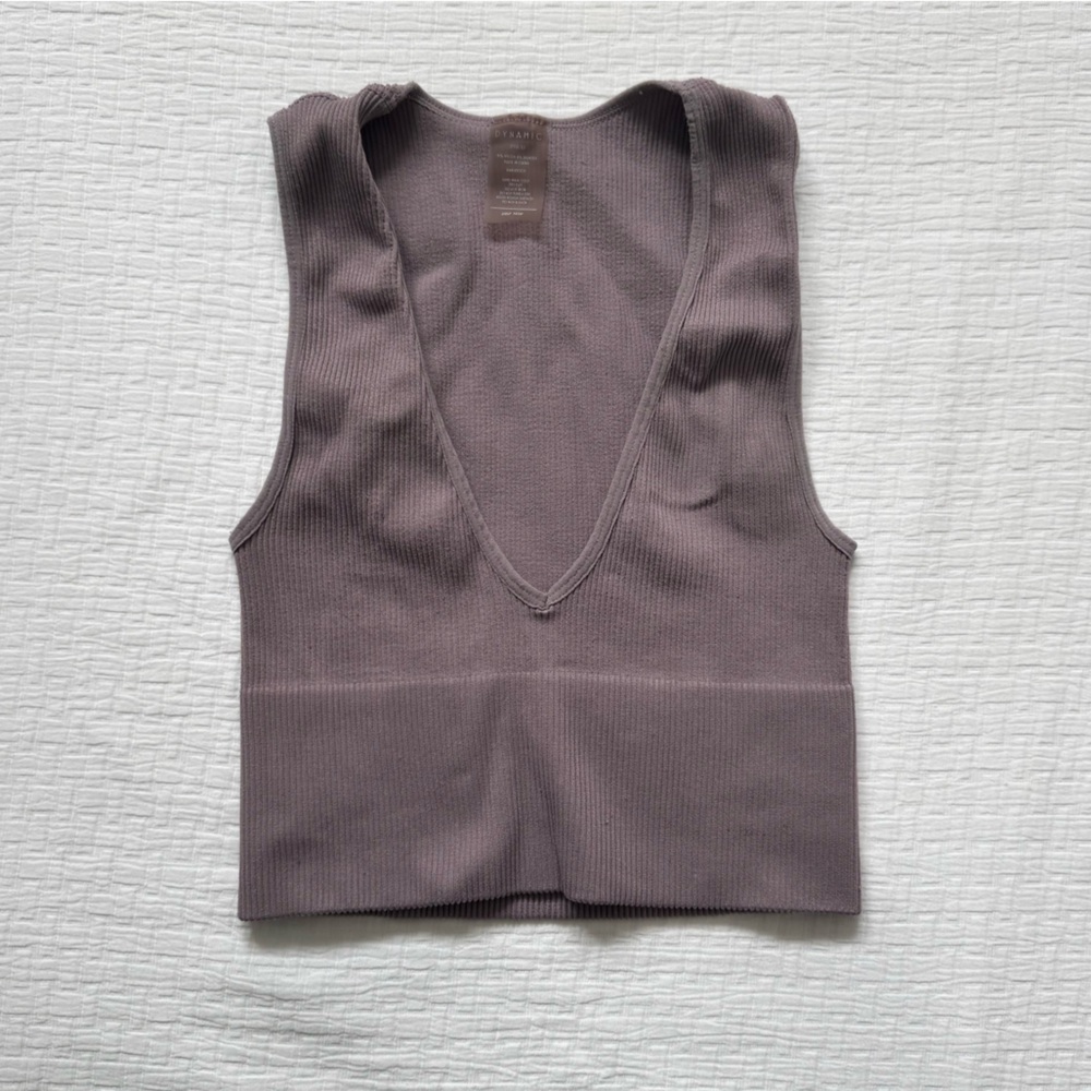 Dynamite v neck crop tank